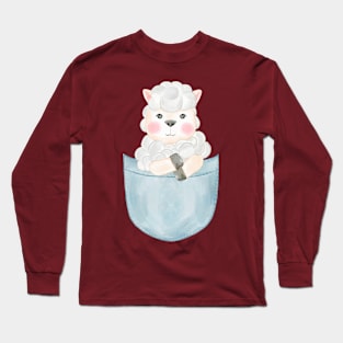 Sheep Pocket Long Sleeve T-Shirt